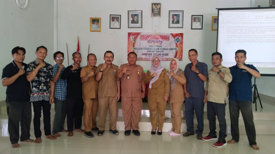 Musyawarah Kampung Tentang Perubahan Anggaran Pendapatan dan Belanja Kampung Banjar Dewa Tahun Anggaran 2025